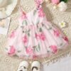Pink Party Wear Frock