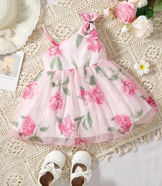 Pink Party Wear Frock