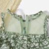 Floral Print Net Party Dress