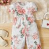 White Floral Jumpsuit
