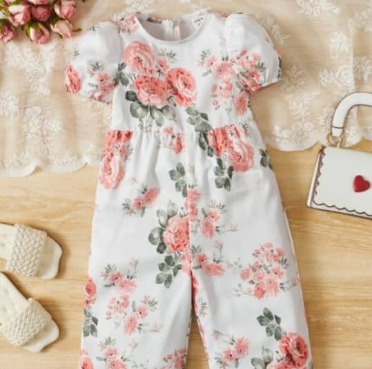 White Floral Jumpsuit