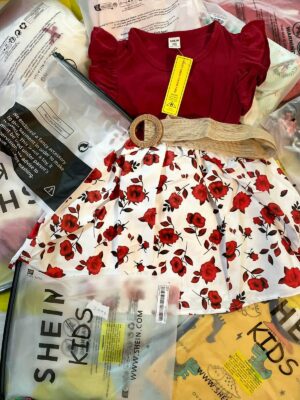 Red and White Frock