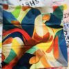 Color Block Cushion, Modern Polyester