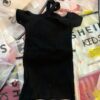 Black Criss Cross Cold Shoulder t-shirt