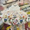 white Floral Frock