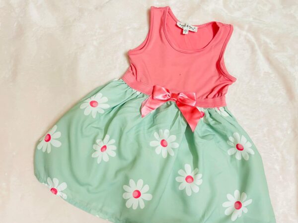 pink and sea green