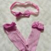 Multicolor Matching Headband & Socks for Newborns