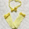 Multicolor Matching Headband & Socks for Newborns