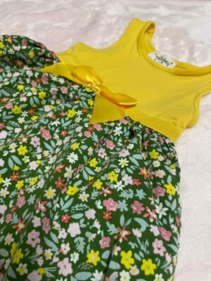 Yellow and Green Frock