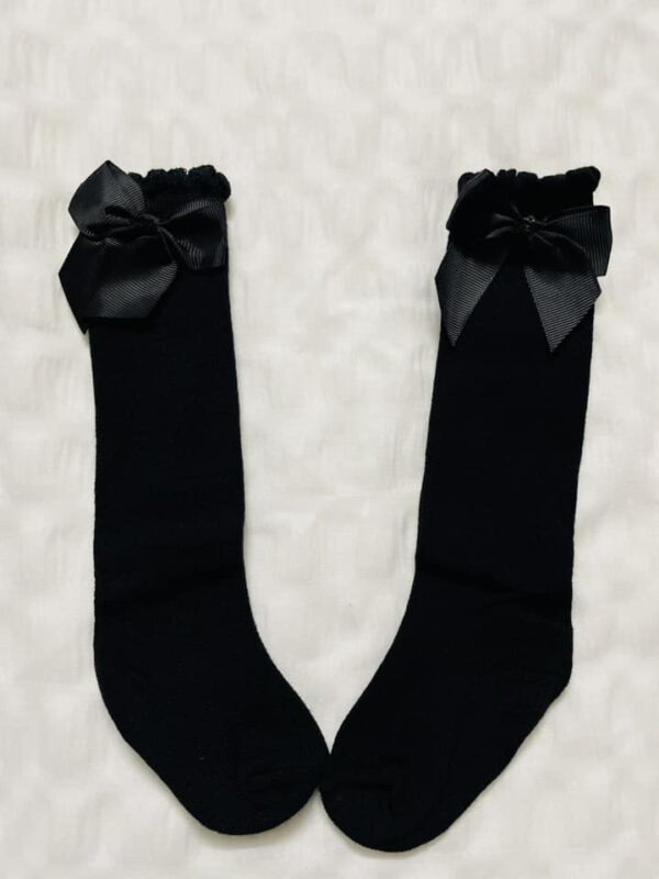 Bow Décor Long Socks