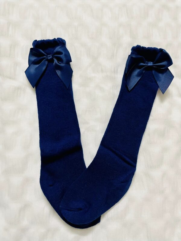 Bow Décor Long Socks