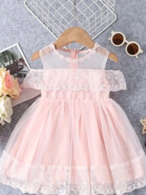 Pink Net Frock