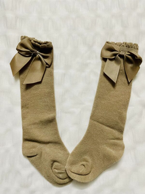 Bow Décor Long Socks