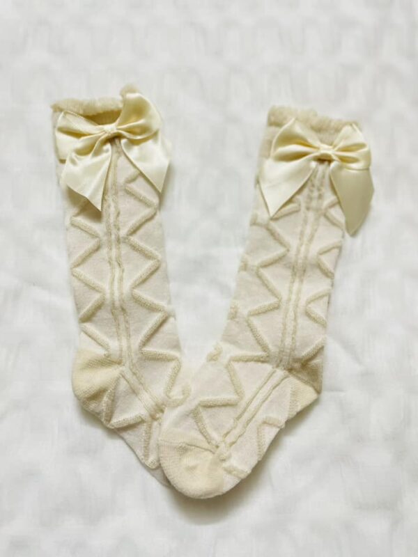 Bow Decor Socks