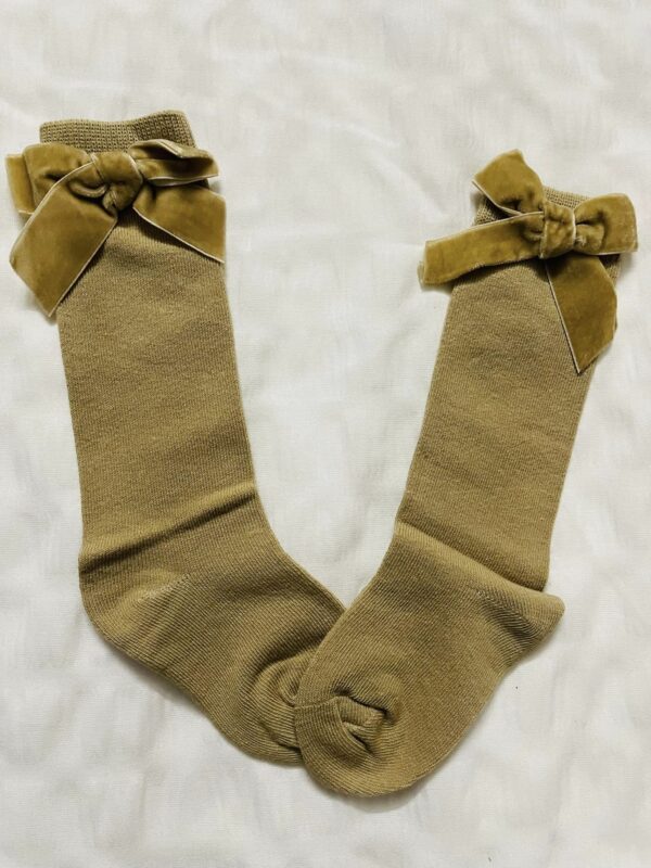 Velvet Bow Socks