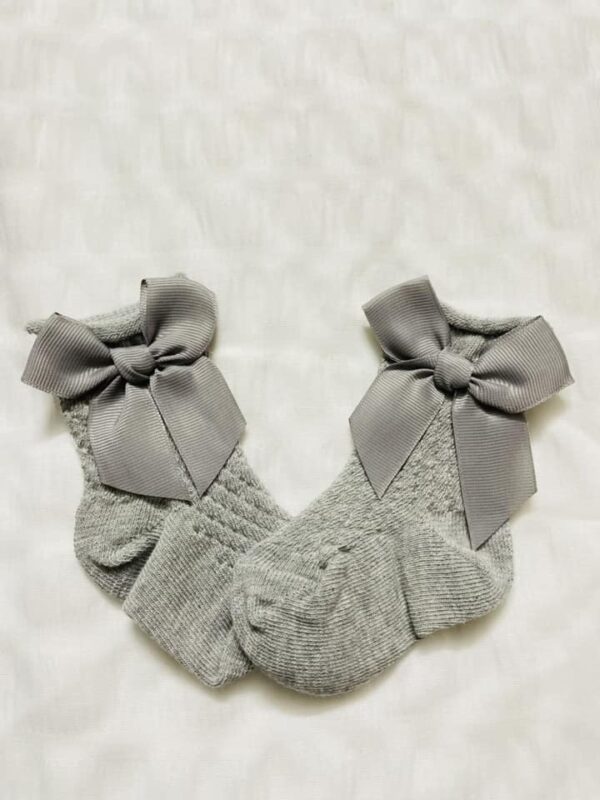 Short Bow Decor Socks