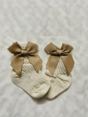 Short Bow Decor Socks