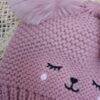 Baby pom pom winter cap